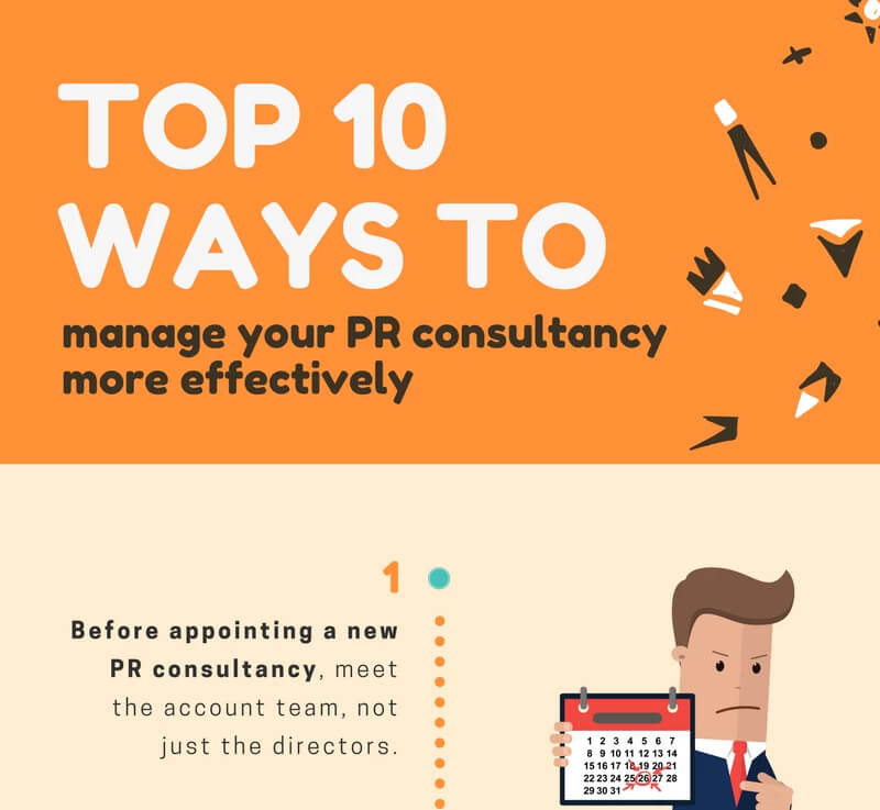 Top 10 ways to manage your PR consultancy more effectively – Infographic